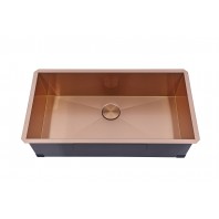 Kingsman Satin Rose Gold Matte Copper Stainless Steel Undermount 16-Gauge Kitchen Sink Single Bowl (36 Inch)